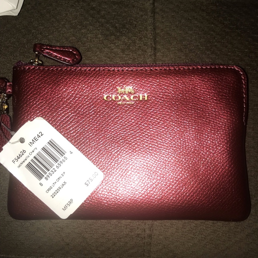 Coach Red Wristlet